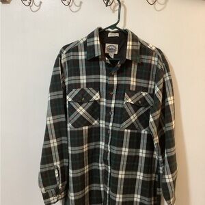 Mens Christmas Plaid Shirt Flannel Large